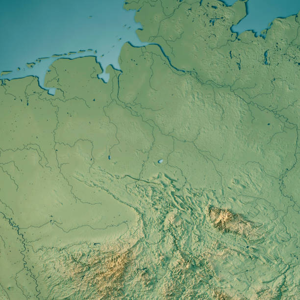istock Niedersachsen Bundesland 3D Render Topographic Map 826036504