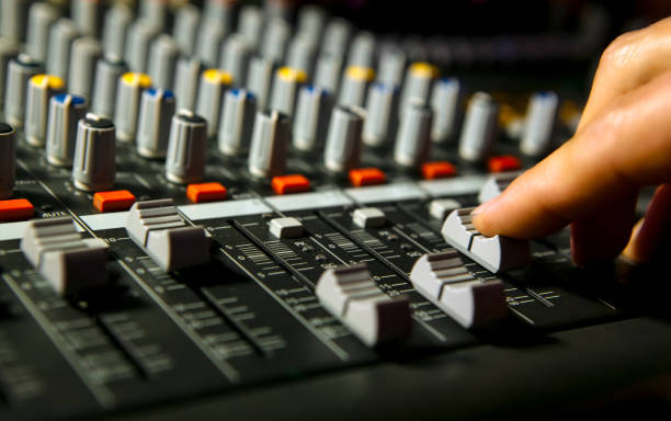 istock Hand on a mixer, operating the leader 826047594
