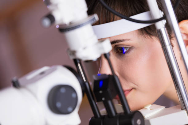 istock Optometrist examining patient in modern ophthalmology clinic 826047796