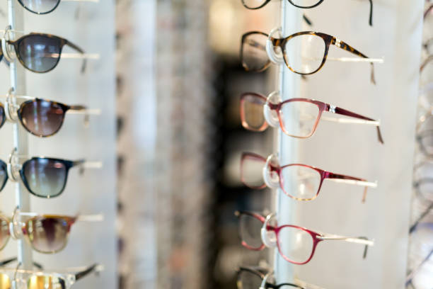 istock Many different glasses displayed at optician in store 826047888
