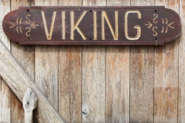 istock Viking inscription on a door 826048478