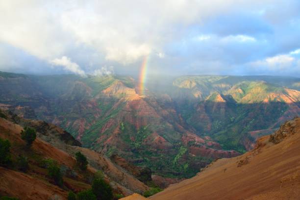 istock Rainbow in Napali coast state park 826051042