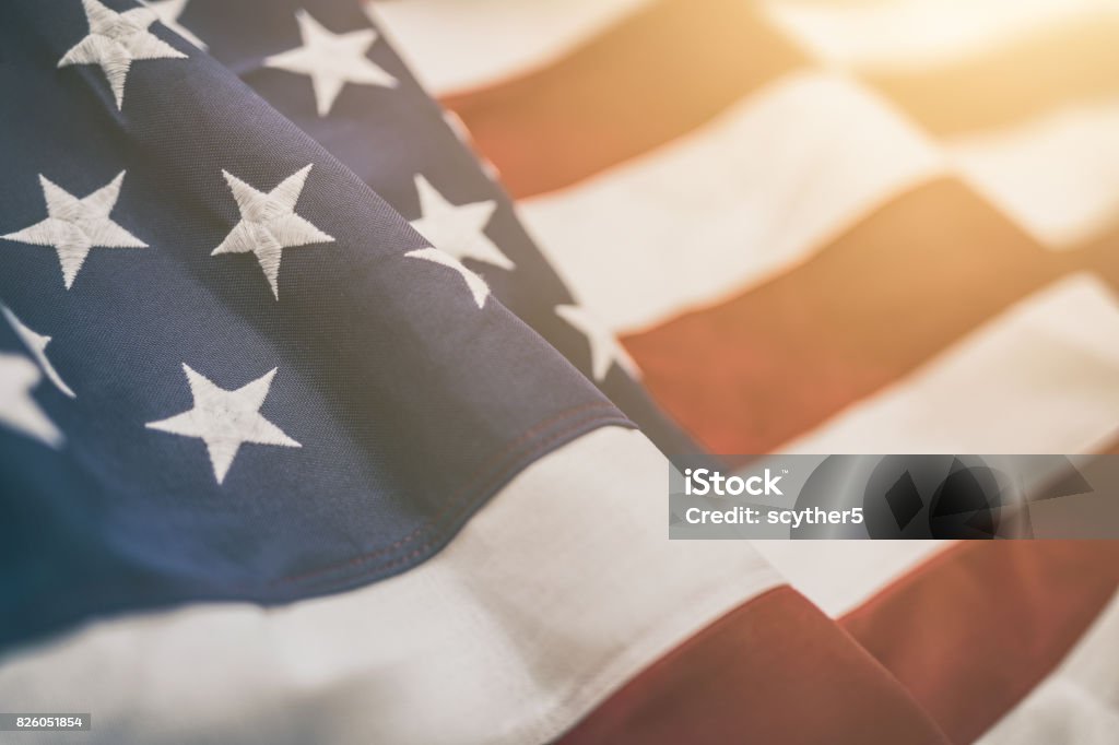 American flag for Memorial Day, 4th of July, Labour Day American flag for Memorial Day, 4th of July or Labour Day US Memorial Day Stock Photo