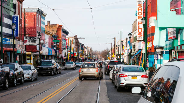istock Philadelphia - Colourful Germantown Avenue 826062458