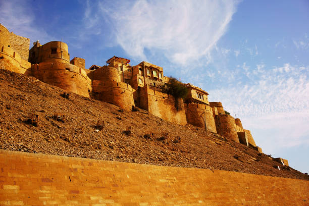 istock Scenic Jaisalmer Fort with a sunset 826078126