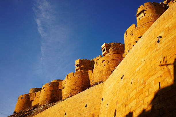 istock Scenic Jaisalmer Fort with a sunset 826081240