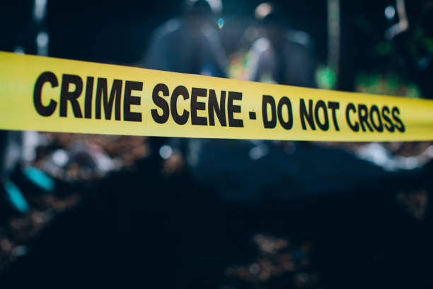 istock Do not cross, crime scene 826092822