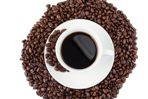 istock Cup of coffee and coffee beans 826096896