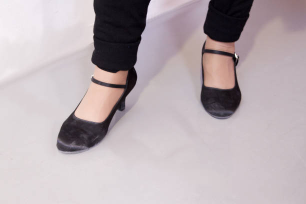 istock Woman dancing with salsa sandals 826107986