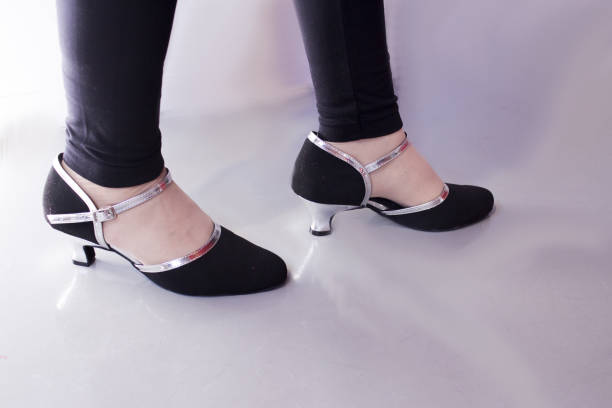 istock Woman dancing with salsa sandals 826108012