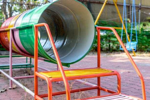 istock Playground equipment in tropical park 826127752
