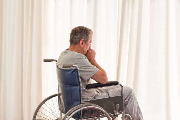 istock Thoughtful man in his wheelchair 826130352