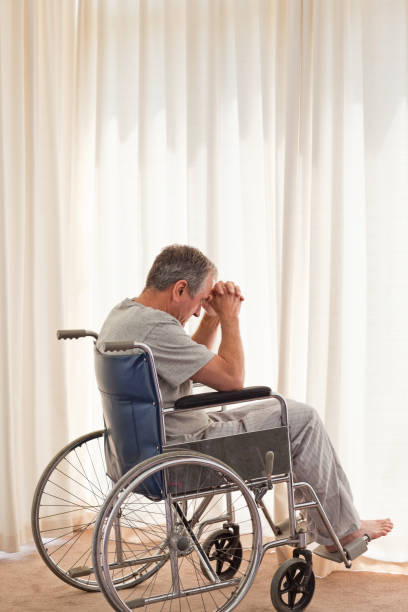 istock Thoughtful man in his wheelchair 826130382