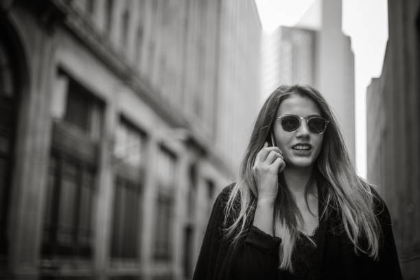 istock Beautiful girl on mobile 826131338
