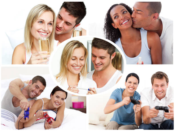 istock Montage of happy young couples 826134914