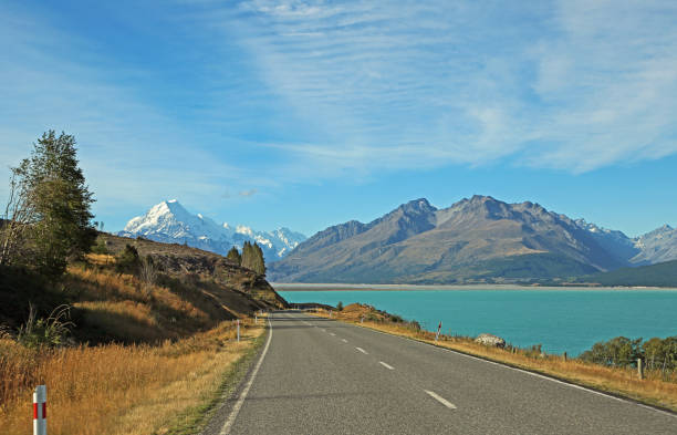 istock Road on Pukaki Lake 826135098
