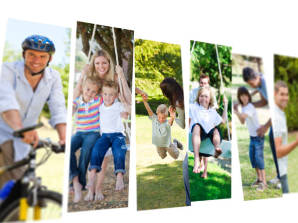 istock Collage of couples spending time outdoors with their children 826135210