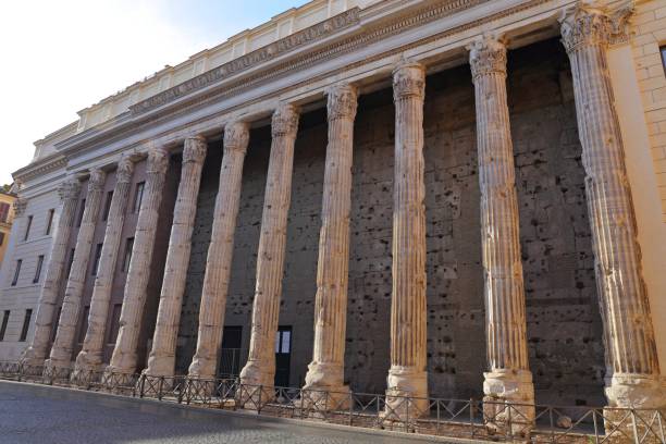 istock a surving wall on the Temple of Hadrian in Rome 826150842