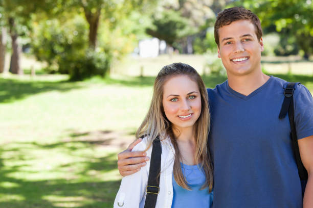 istock Portrait of cute couple 826155246