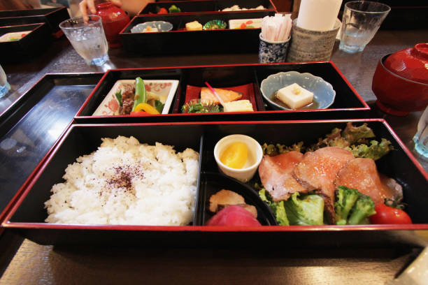 Bento Box Lunch sold on railway stations in japan.