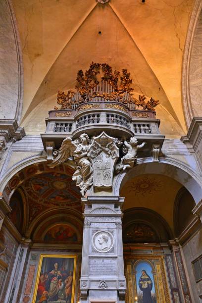 interior de la basílica parrocchiale santa maria del popolo - people of freedom italian party fotografías e imágenes de stock