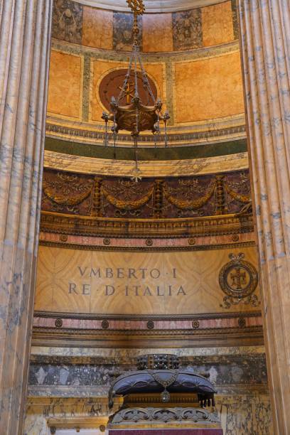 interior del panteón en roma, italia - people of freedom italian party fotografías e imágenes de stock