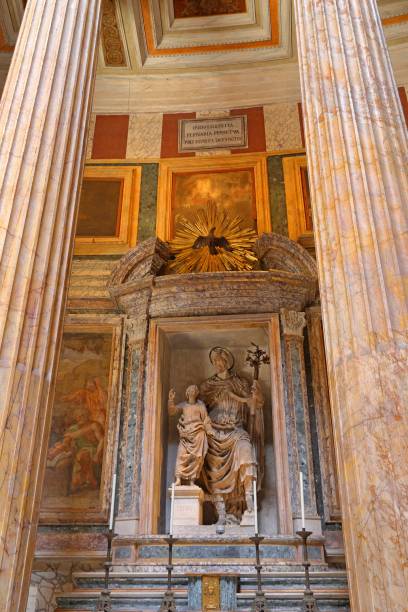 wnętrze panteonu w rzymie, włochy - people of freedom italian party zdjęcia i obrazy z banku zdjęć