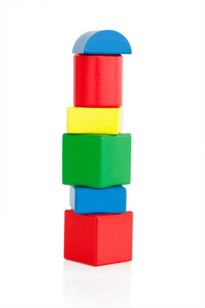 istock Colorful wooden kids blocks on a white background 826176120
