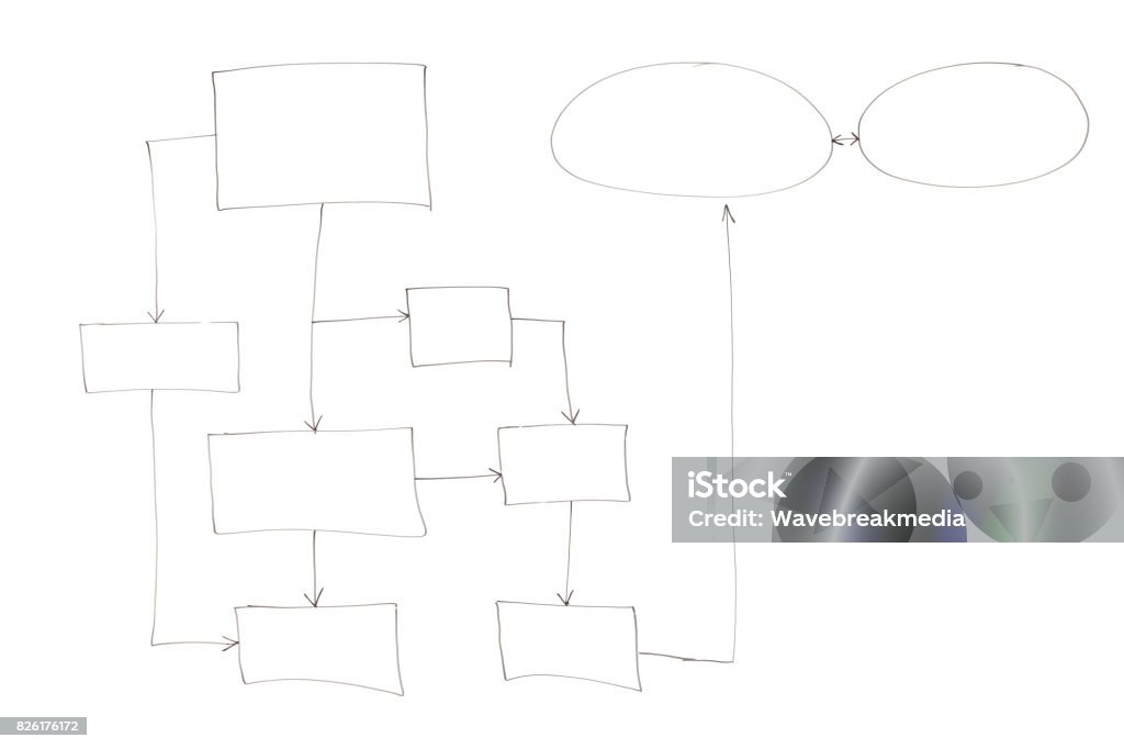 Empty Py Chart Empty Organization Chart Isolated Stock Photo - Download Image Now ...