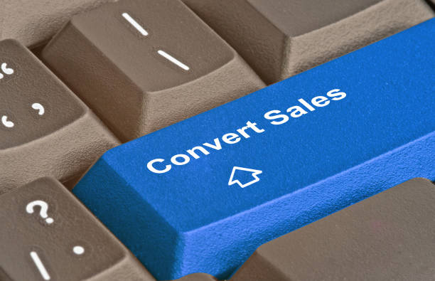 istock Keyboard with key to nurture sales 826178954