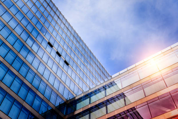istock Architecture - part of a modern glass facade 826179810