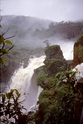 Province of Parana, Brazil, 1976. Iguazu waterfalls.