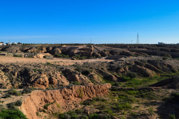 istock Agricultural fields (plowing) in North Africa. Guellala. Tunisia 826183398