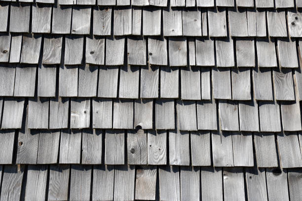 istock Traditional wooden shingles. 826183458