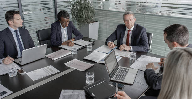 istock Vice president taking meeting with directors 826183728