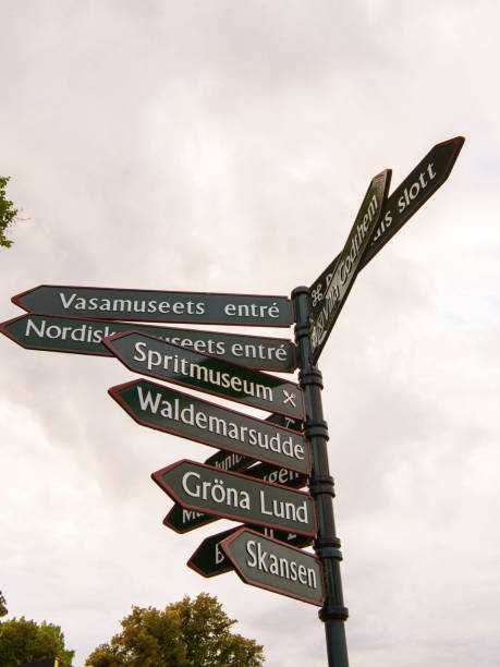 istock Direction sign in Stockholm, Sweden 826195862