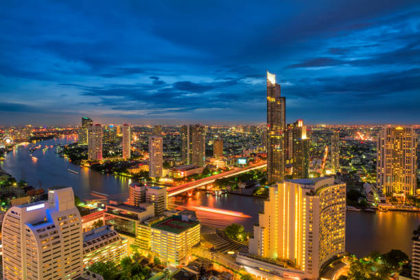 istock Twilight scene at Bangkok, Thailand 826200646