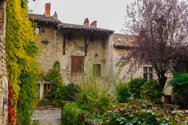 istock Architecture of Perouges, France, a medieval walled town, a popular touristic attraction. 826220240