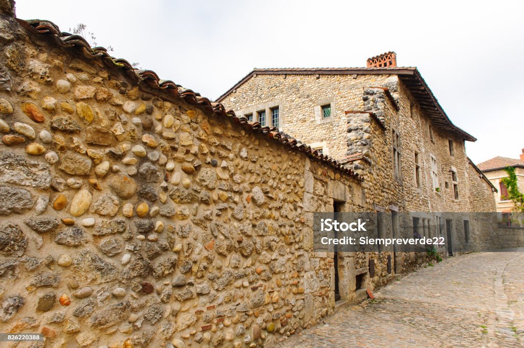 Perouges Town Walls Perouges France A Medieval Walled Town A Popular Touristic Attraction ...