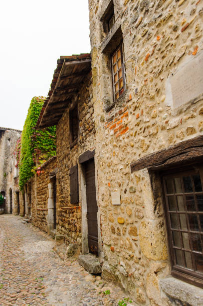 istock Medieval architecture of Perouges, France, a walled town, a popular touristic attraction. 826221458