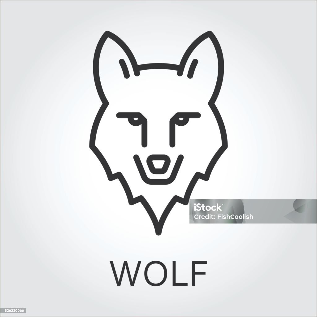 Dessin De Tête De Loup Facile à Faire Dessin Au Trait Noir Icône Style Tête Loup Danimaux Sauvage Vecteurs libres de droits et plus d'images vectorielles de Loup - iStock