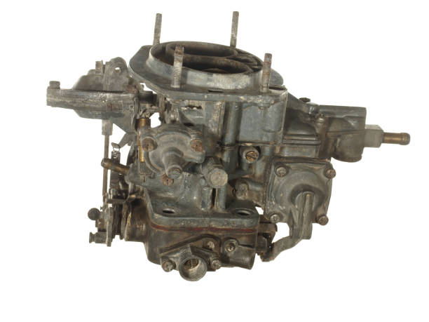 istock Old worn carburettor from an old car isolated on white background. 826232408