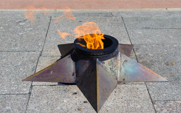 istock Permanent fire, Symbol of the Great victory in the Second World War. Russia 826236802