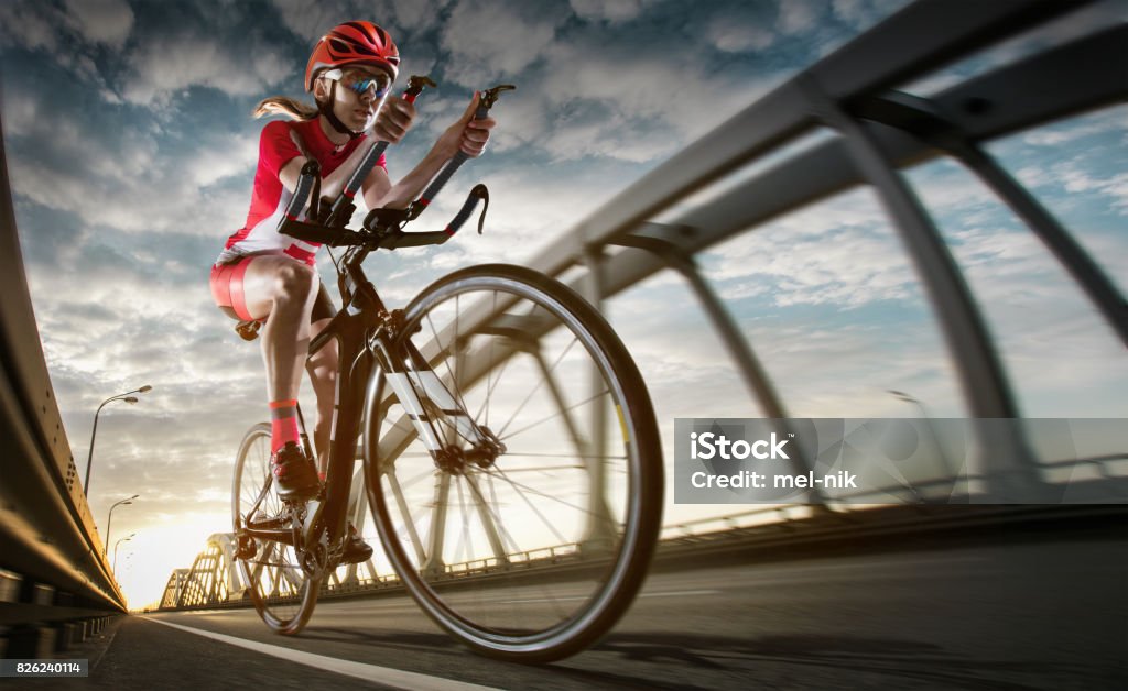 Sport background. Road cyclist. Sport backgrounds. Bicycle Cycling Stock Photo