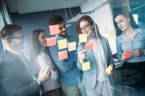 istock Creative business people working on business project in office 826240500
