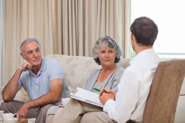 istock Seniors with assurance man 826246124