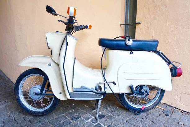 istock Light beige vintage scooter from the 60ies, German Democratic Republic 826255590