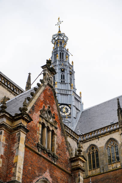 istock Grote Kerk (Great Church) on the Grote Markt, Haarlem's central square 826263822