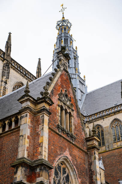 istock Grote Kerk (Great Church) on the Grote Markt, Haarlem's central square 826263886