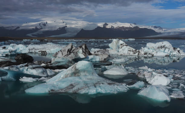 istock glacier ice bits in lake, Iceland 826264936